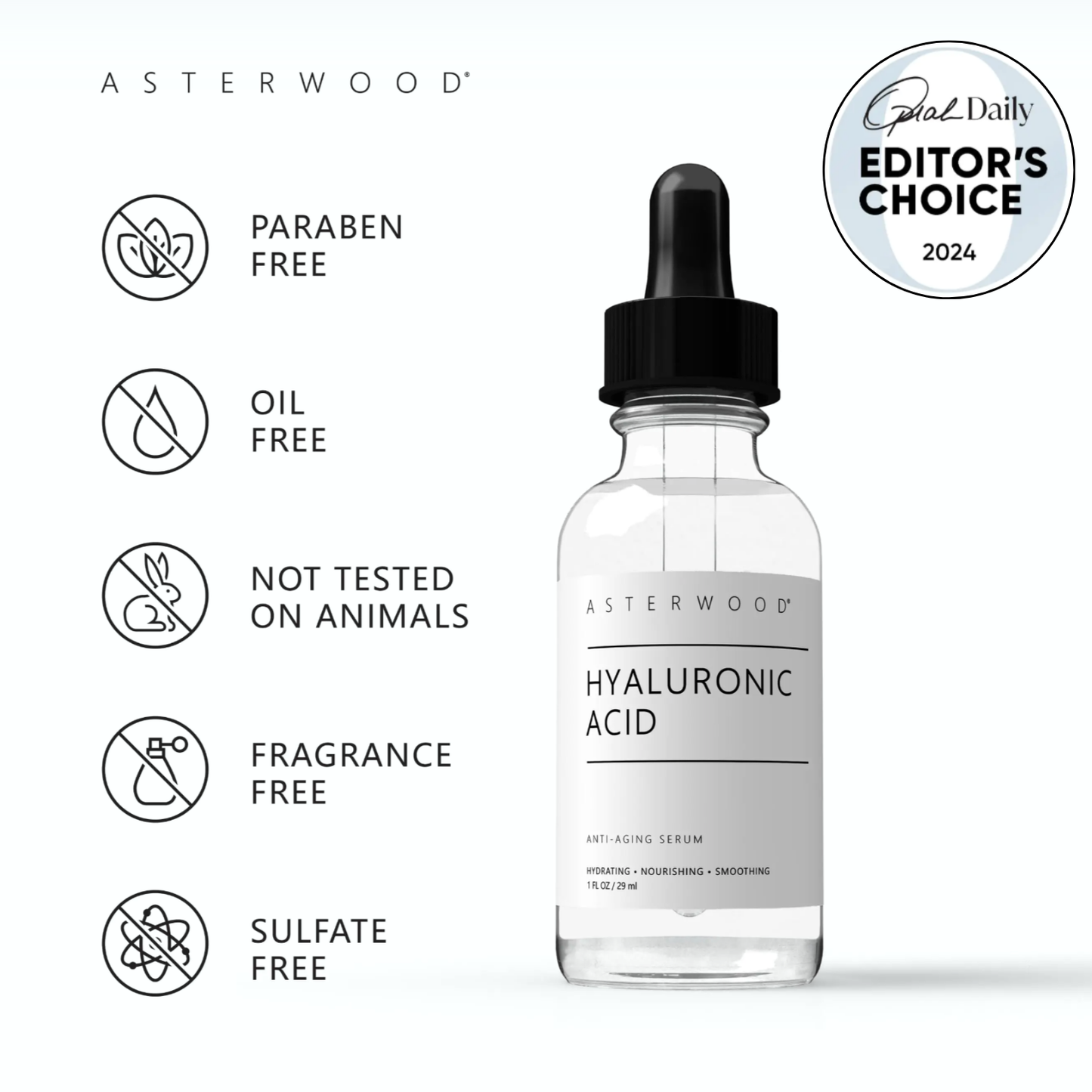 Asterwood™ Pure Hyaluronic Acid Serum